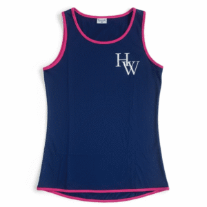 Shearing Singlet - Navy Blue and Pink