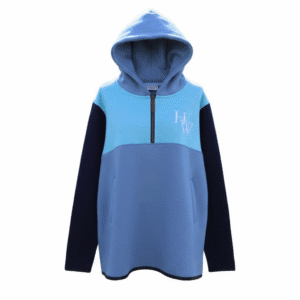 Kids' Shearing Hoodie – Light Blue and Navy