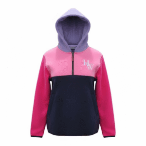 Kids' Shearing Hoodie – Pink, Purple and Navy