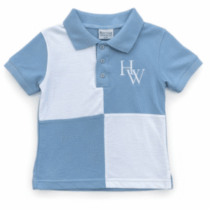Kids’ Polo T-Shirt – Blue and White