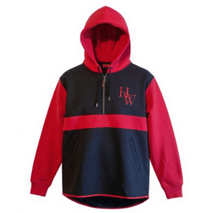Kids' Shearing Hoodie - Red and Black