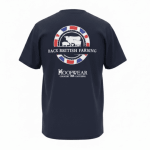 Unisex Adults' Back British Farming T-shirt - Navy